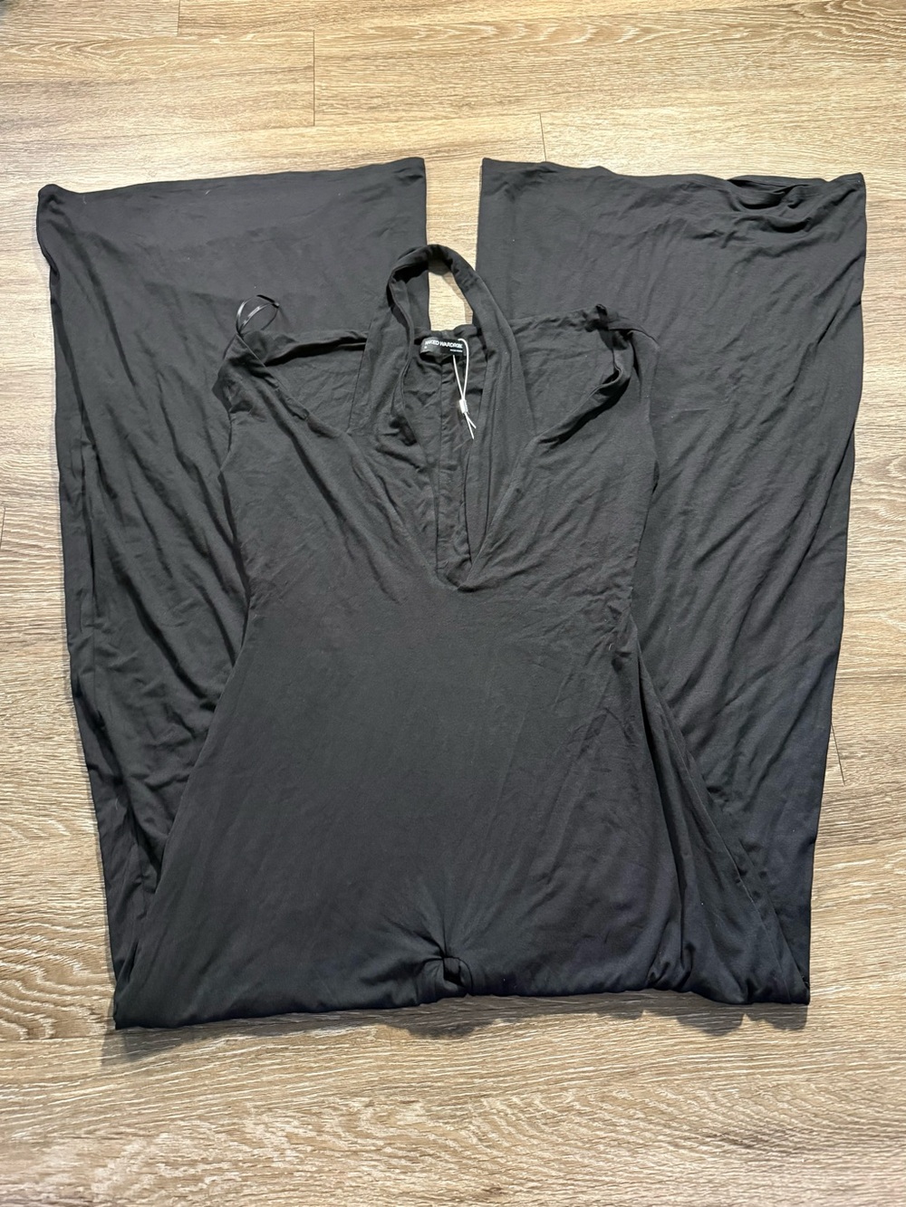 Naked Wardrobe Smooth Wide Leg Jumpsuit Black - Picture 5 of 7